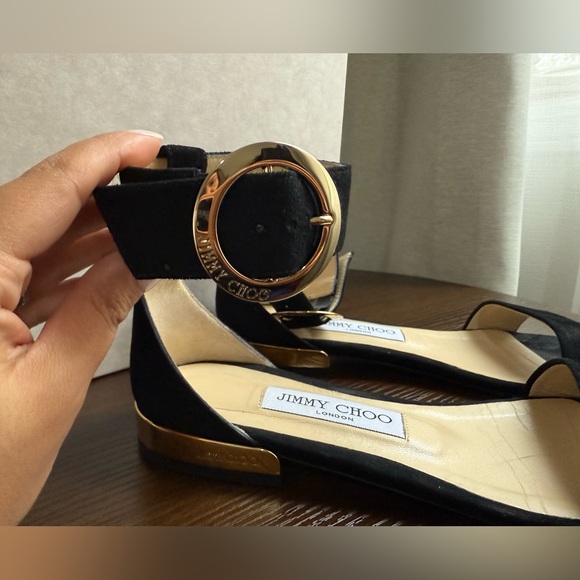 Jimmy Choo black suede Jaimie flat - Picture 2 of 3